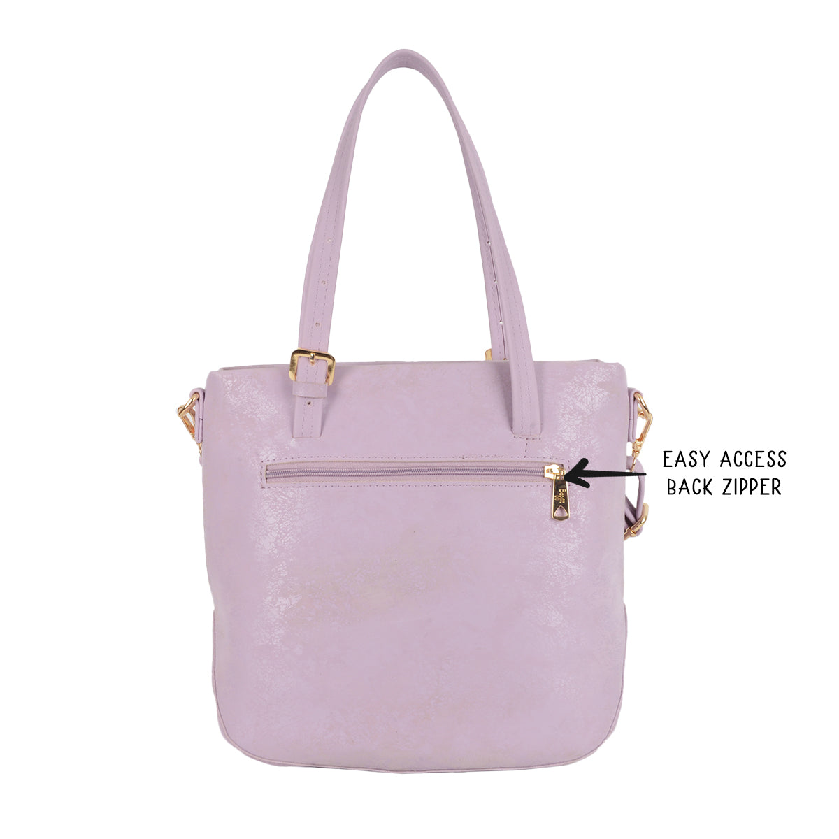 Rome Purple Medium Tote Bags