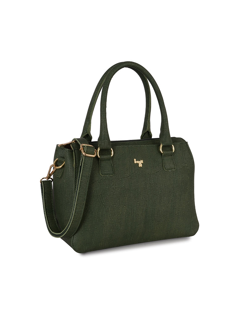 Saira Green Medium Satchel Bag