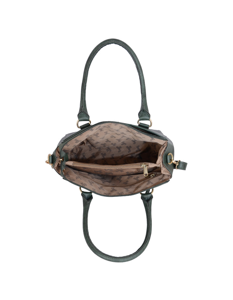 Saira Green Medium Satchel Bag