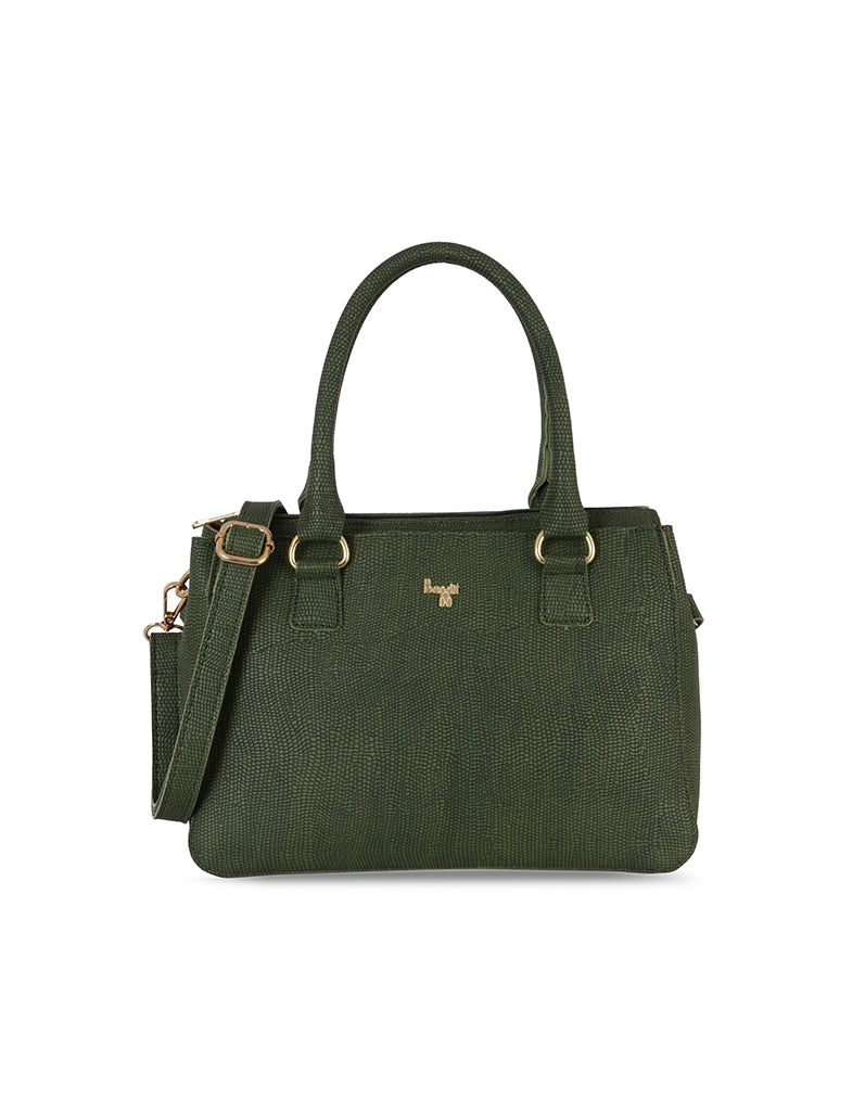 Saira Green Medium Satchel Bag
