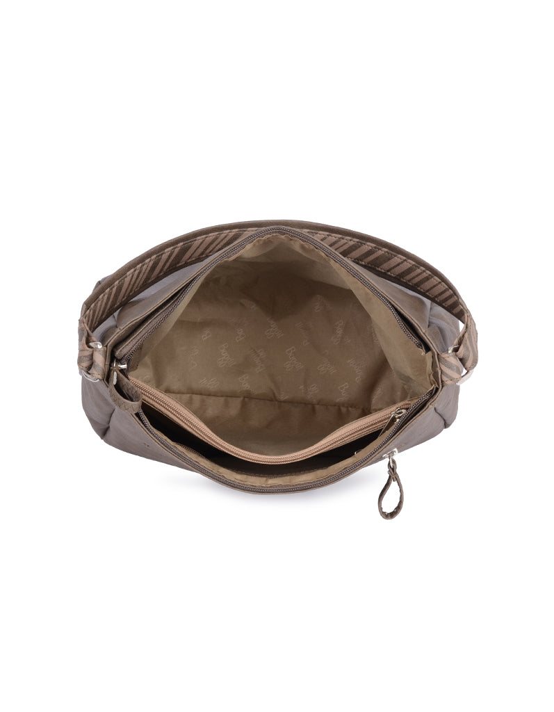 Selfie Brown Medium Hobo Bag