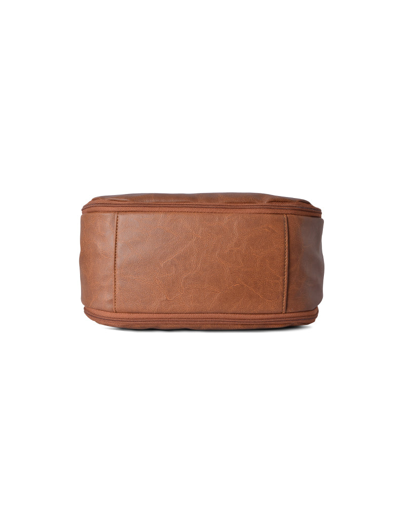 Sherry Tan Medium Saddle Bag