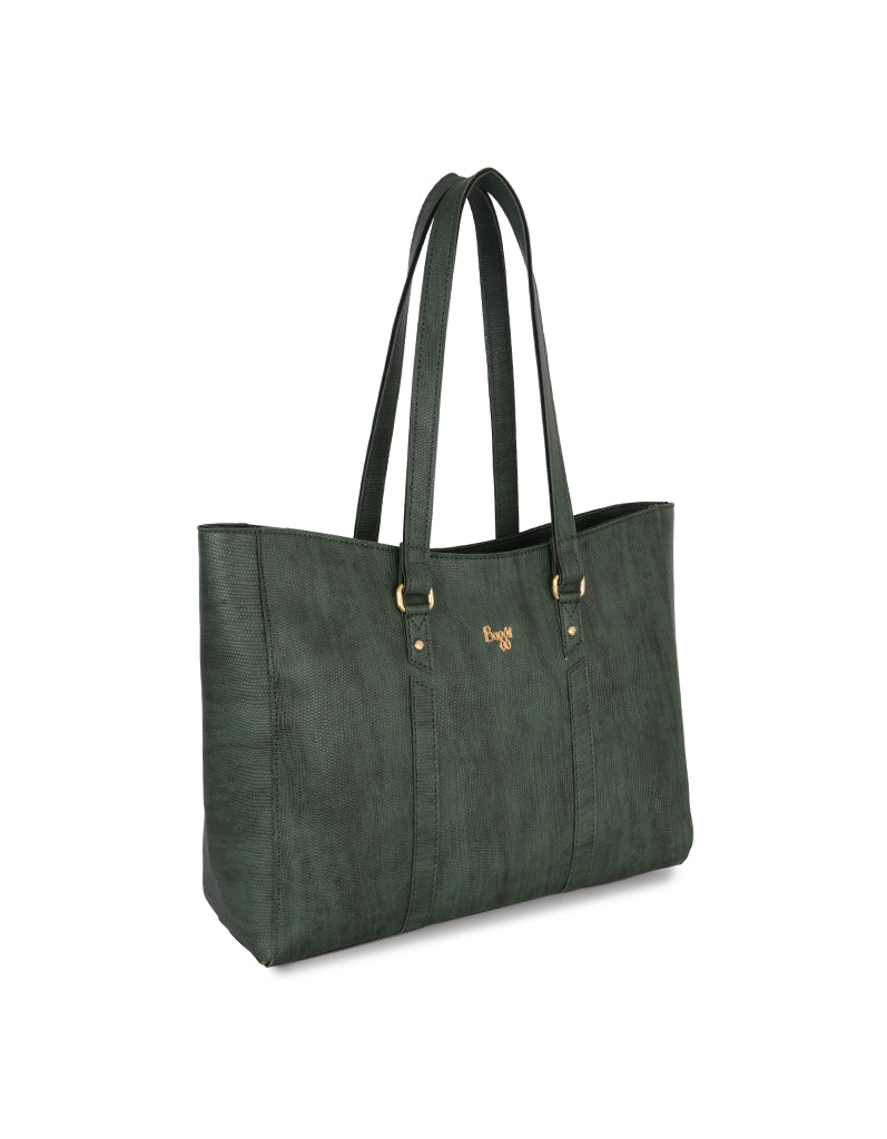 Shineer Green Large Tote Bag