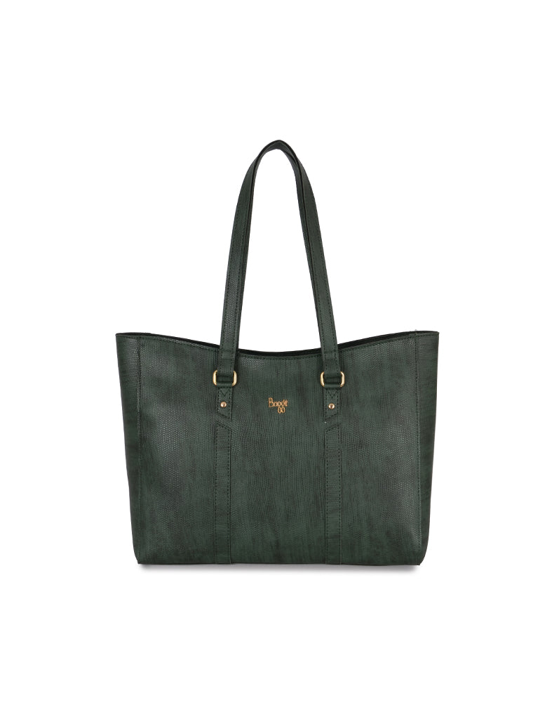 Shineer Green Large Tote Bag