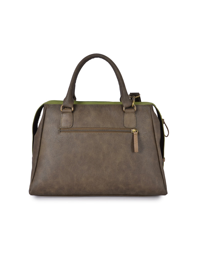 Smurf Brown Large Satchel Bag