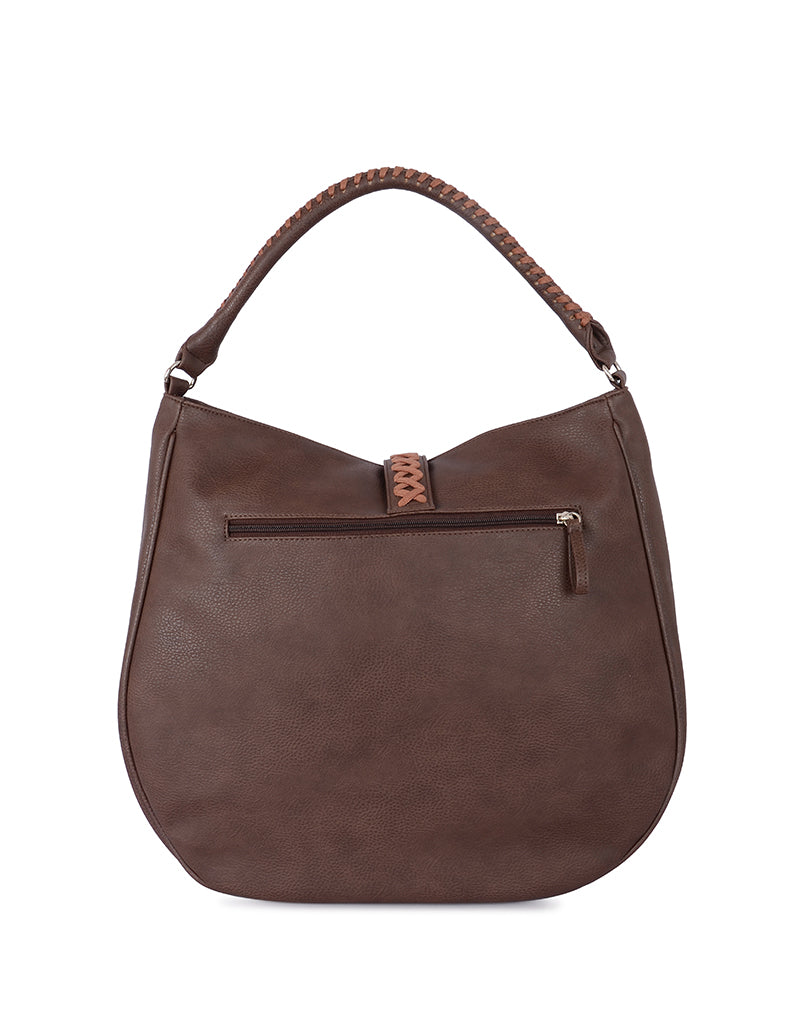 Spiti Brown Large Hobo Bag