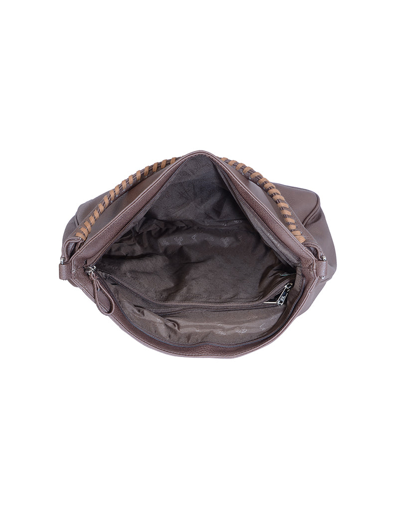 Spiti Brown Large Hobo Bag
