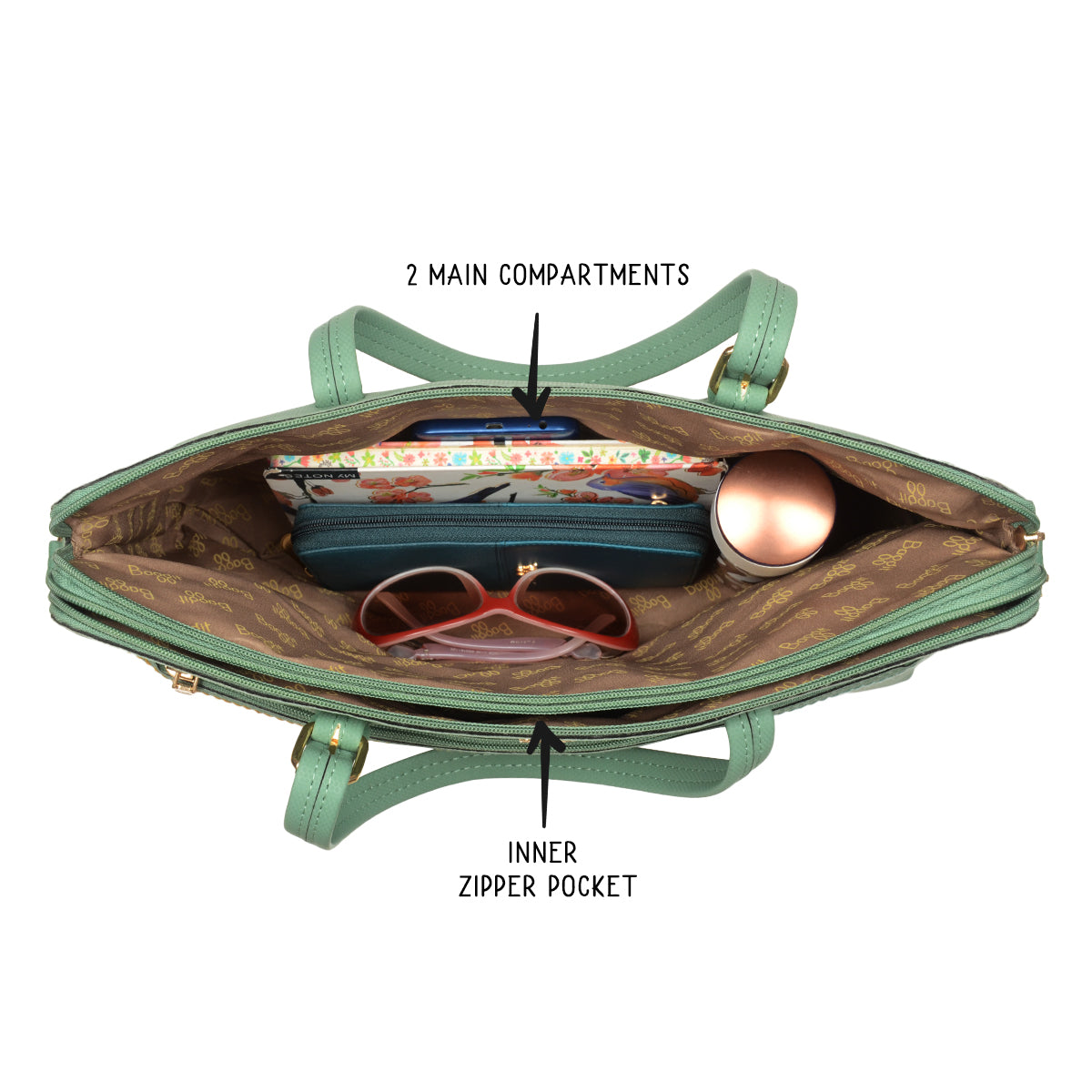 Spoon Green Large Laptop Laptop Bag