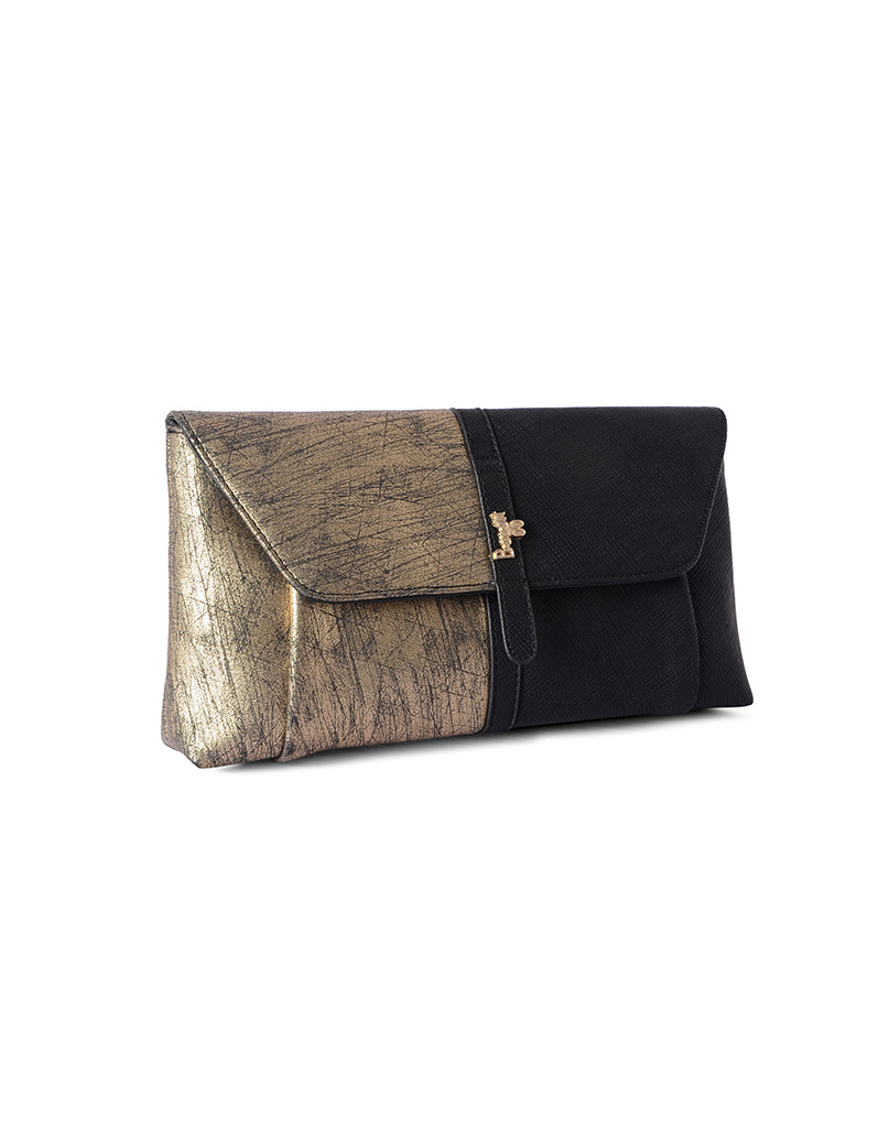 Steffany Gold Small Clutch Bag