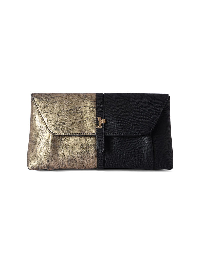 Steffany Gold Small Clutch Bag