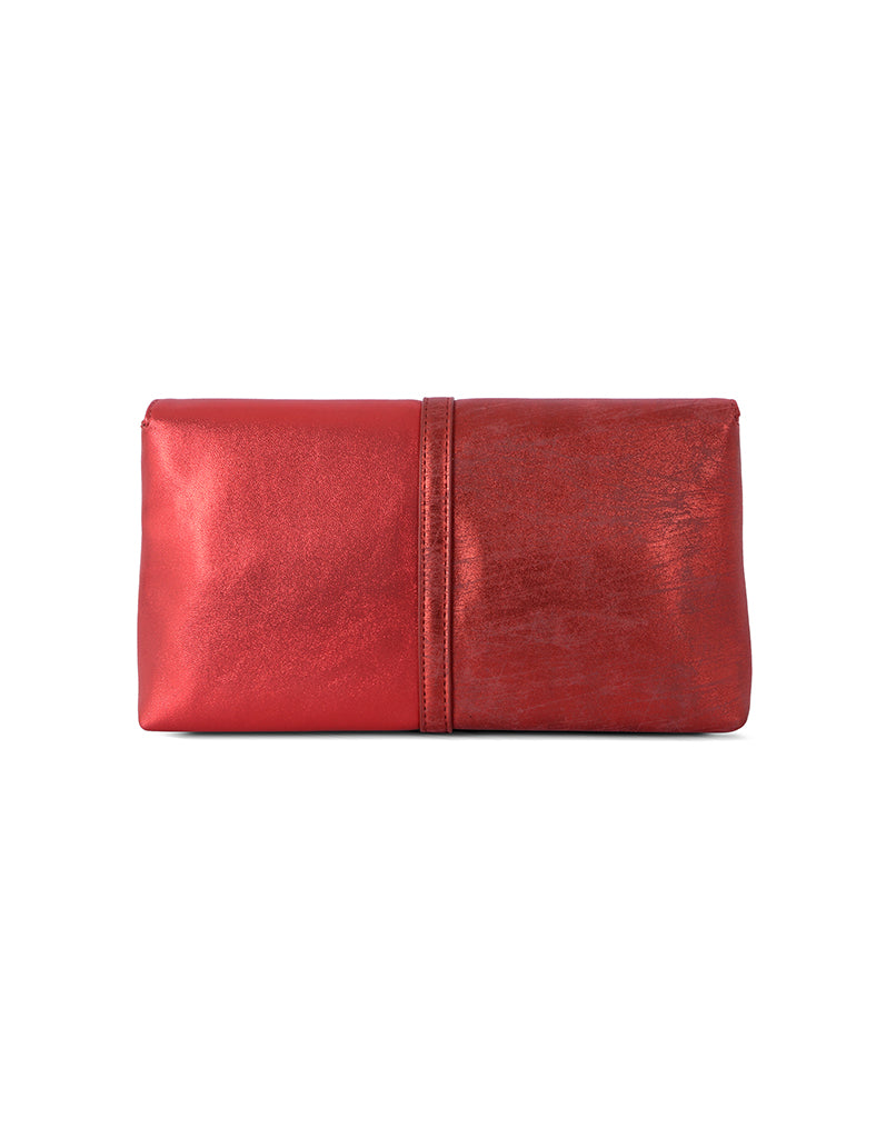 Steffany Red Small Clutch Bag