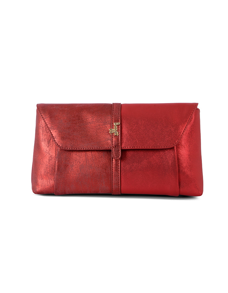 Steffany Red Small Clutch Bag