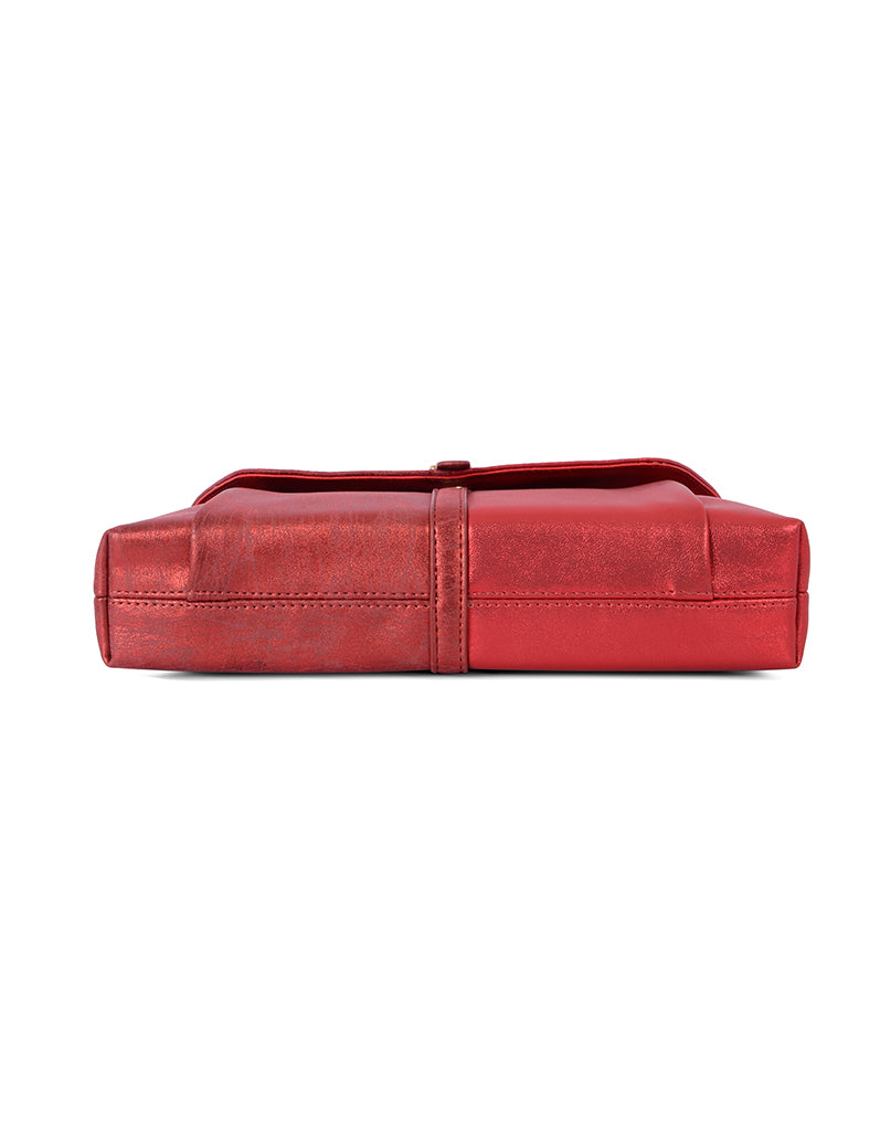 Steffany Red Small Clutch Bag