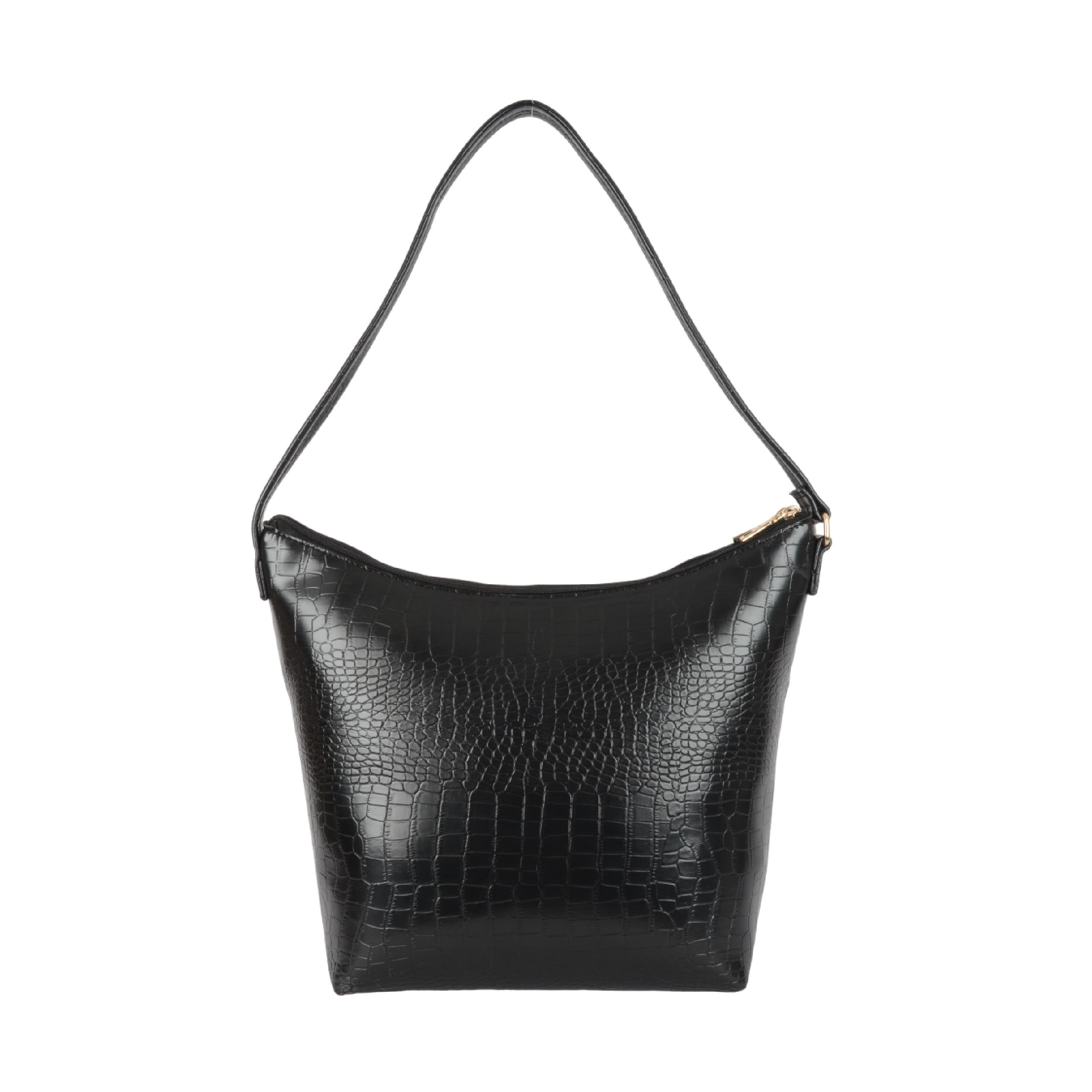Tamworth Black Large Hobo Bags