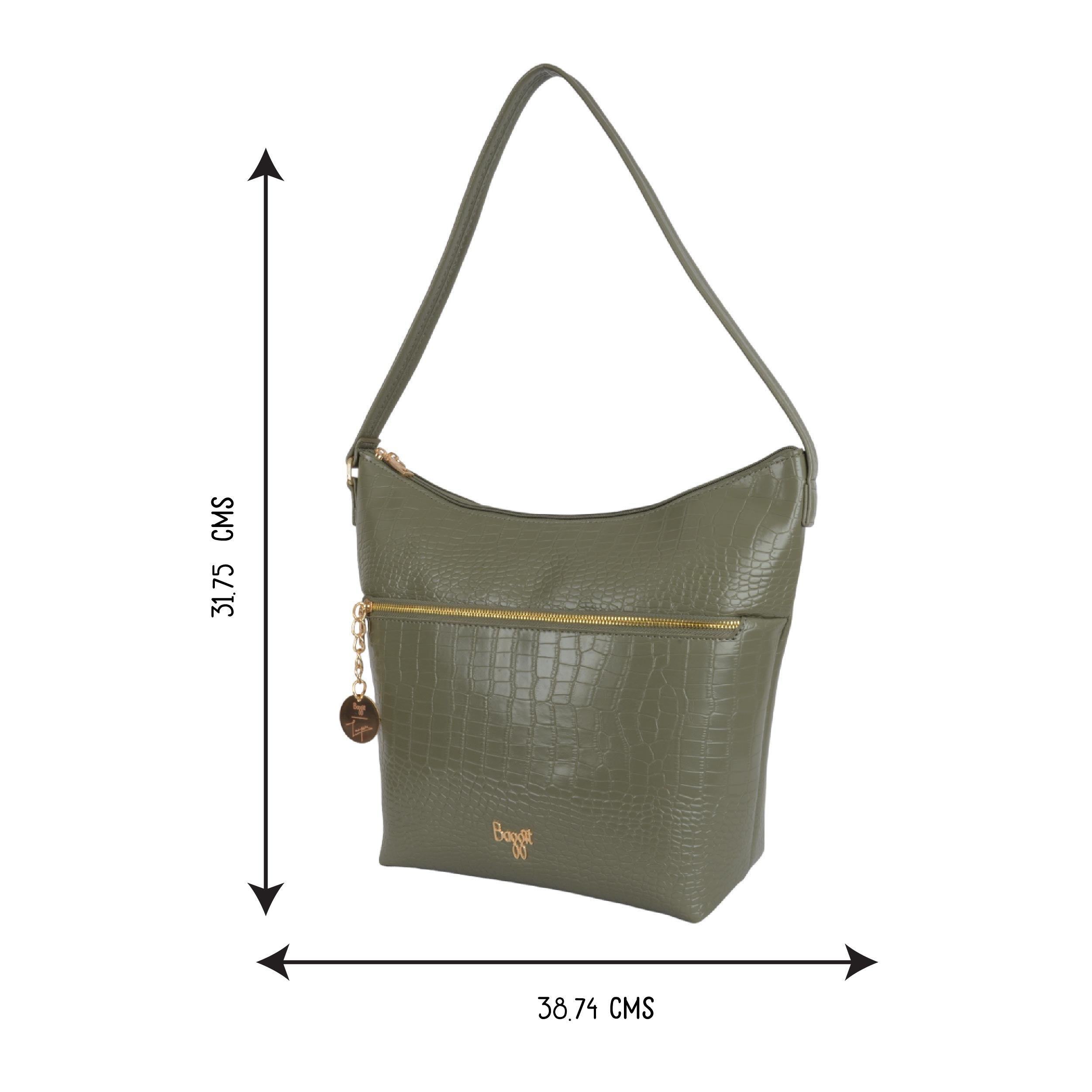 Tamworth Green Large Hobo Bags