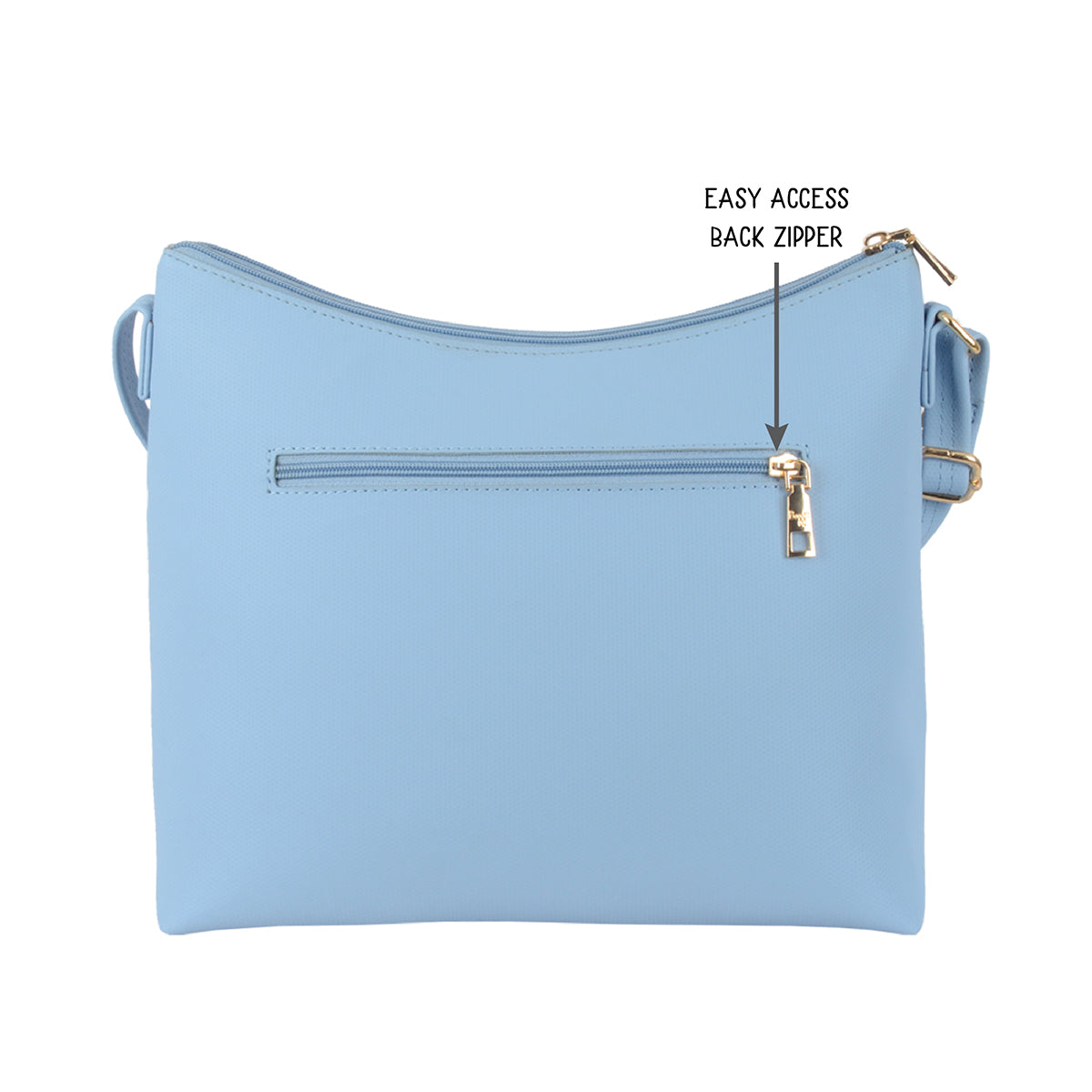 Tick Blue Medium Hobo Bags