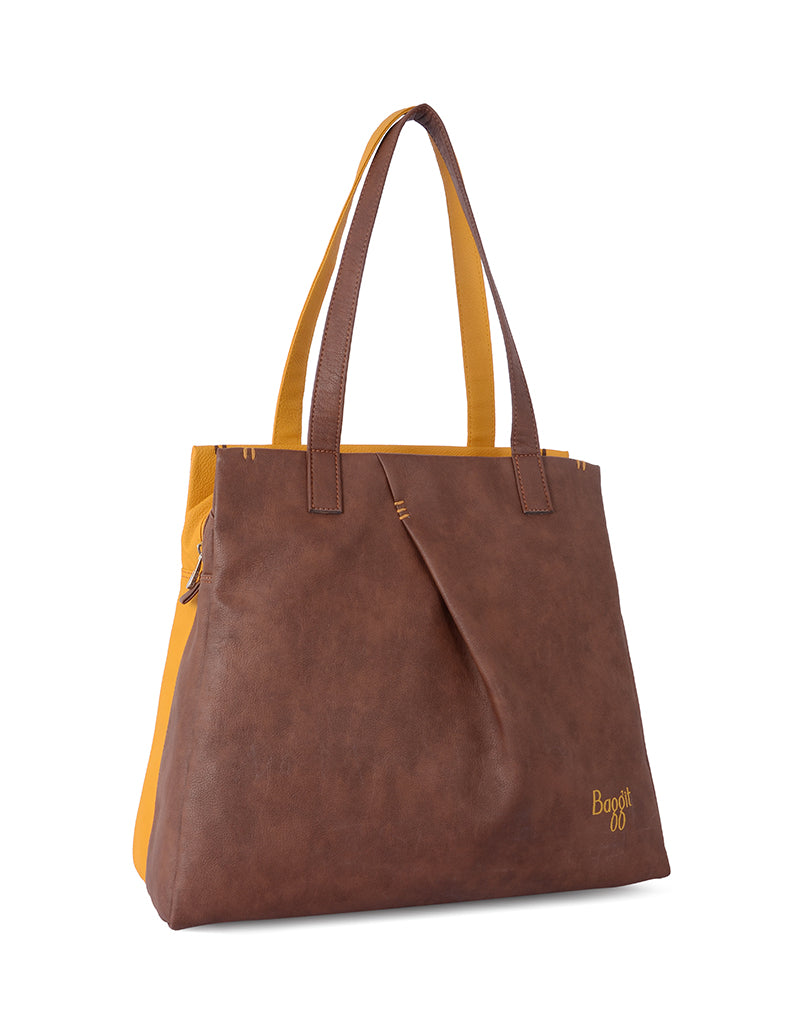 Tiramisu Brown Large Tote Bag