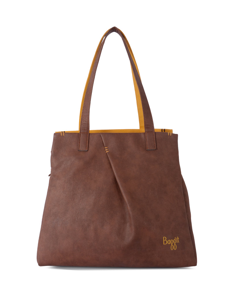 Tiramisu Brown Large Tote Bag
