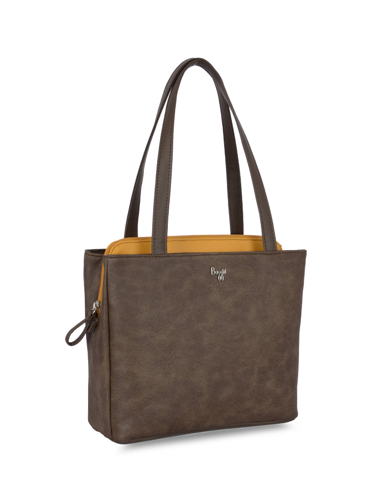 Tristan Brown Small Tote Bag