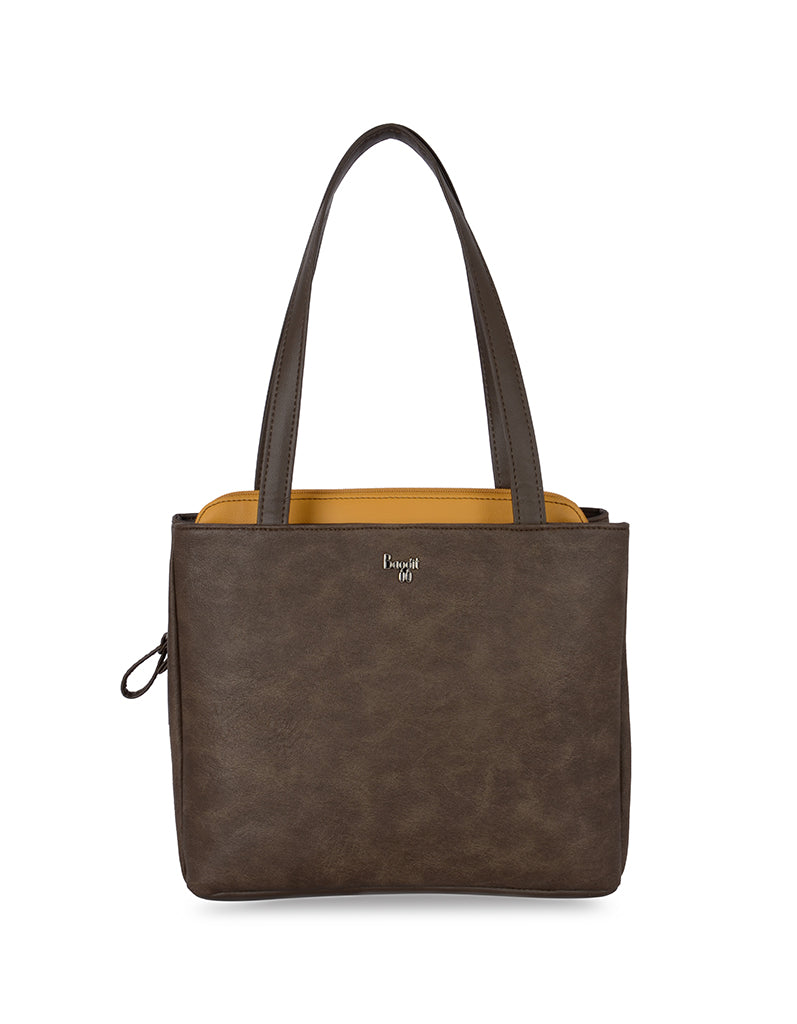 Tristan Brown Small Tote Bag