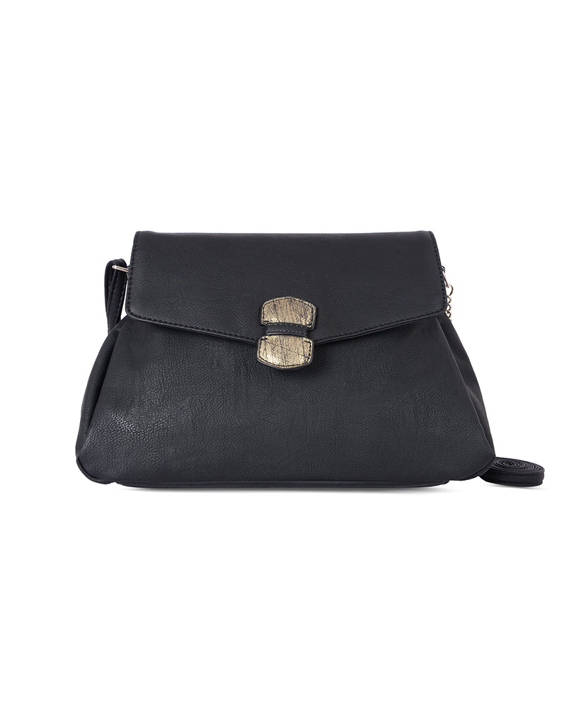 Tuscan Black Small Satchel Bag