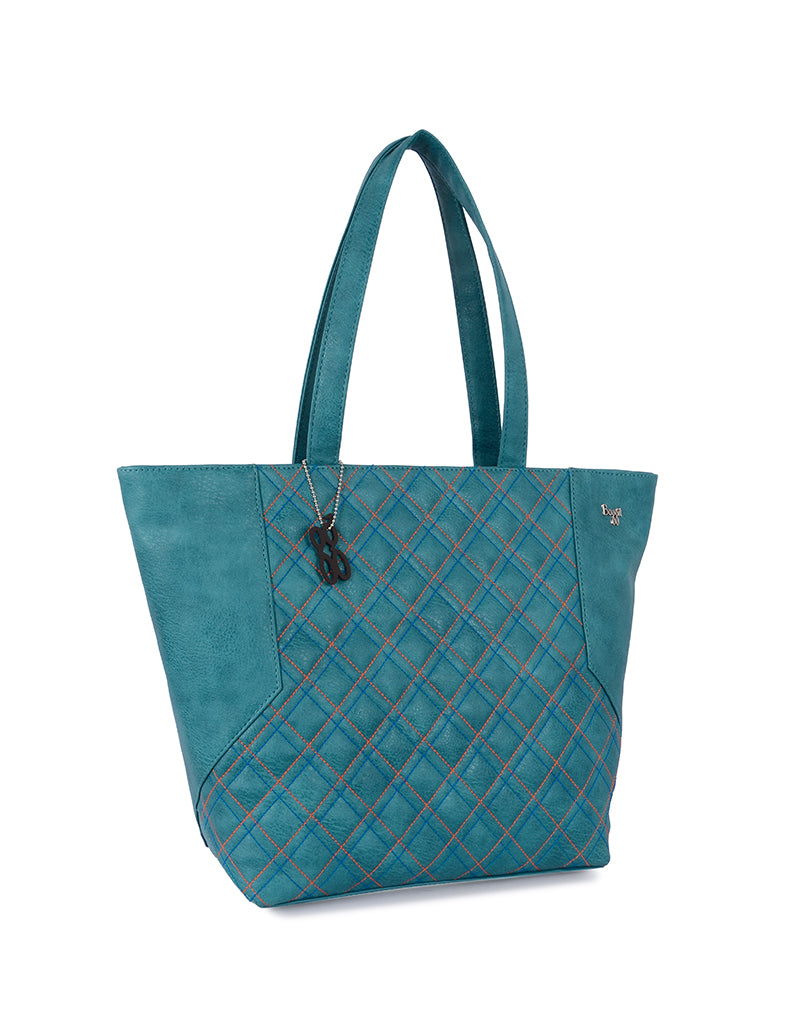 Tying Green Large Tote Bag