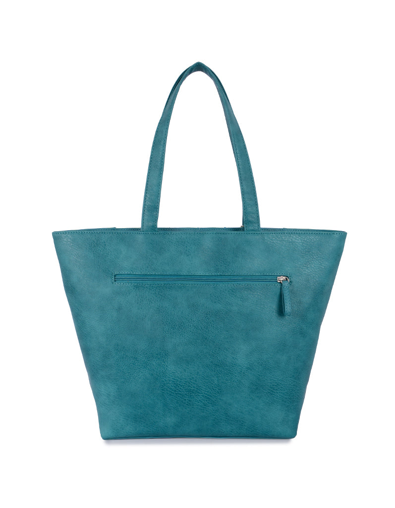 Tying Green Large Tote Bag