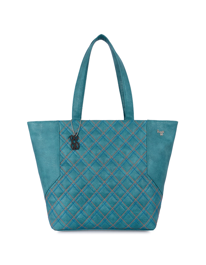 Tying Green Large Tote Bag