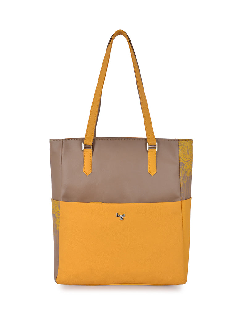 Wadia Yellow Large Tote Bag