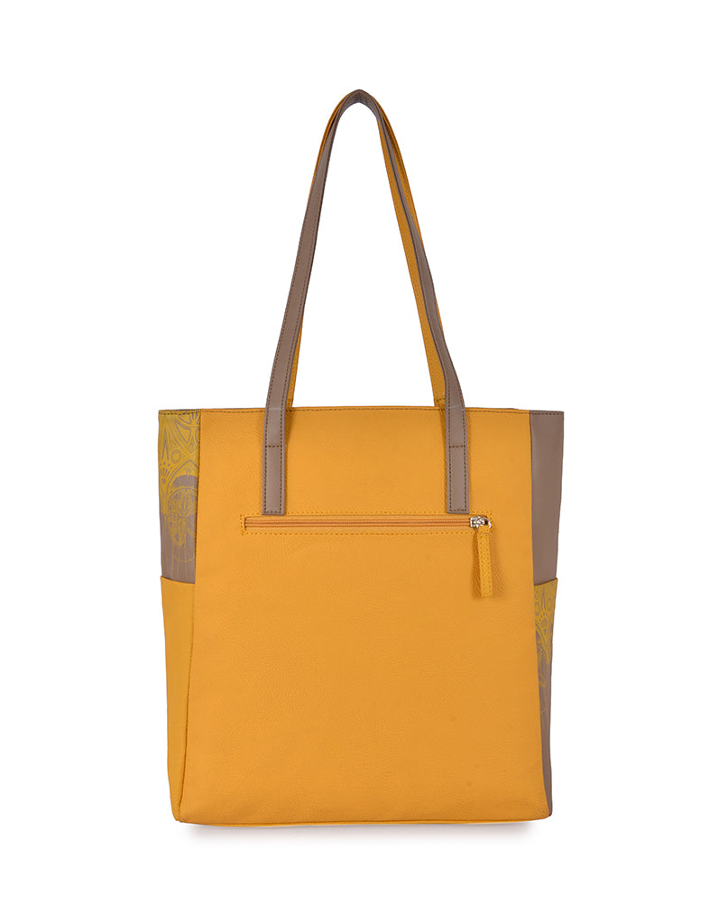 Wadia Yellow Large Tote Bag