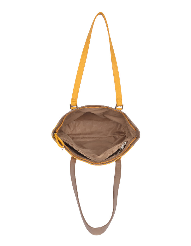 Wadia Yellow Large Tote Bag