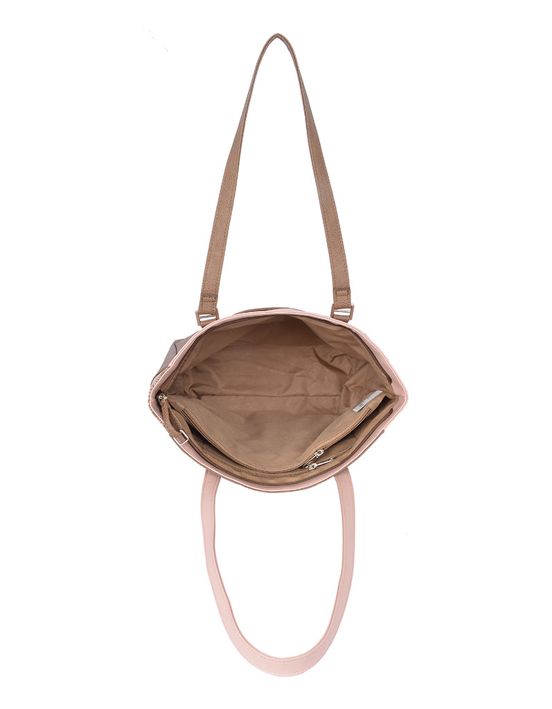 Wadia Beige Large Tote Bag