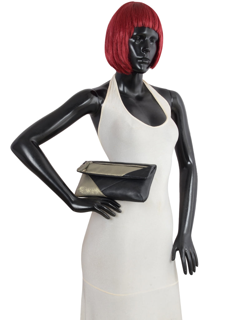 Wang Black Small Clutch Bag