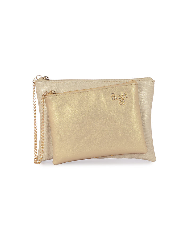 Ware Gold Small Clutch Bag