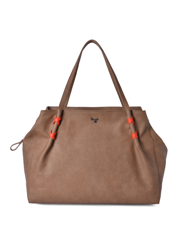 Whiper Beige Large Tote Bag