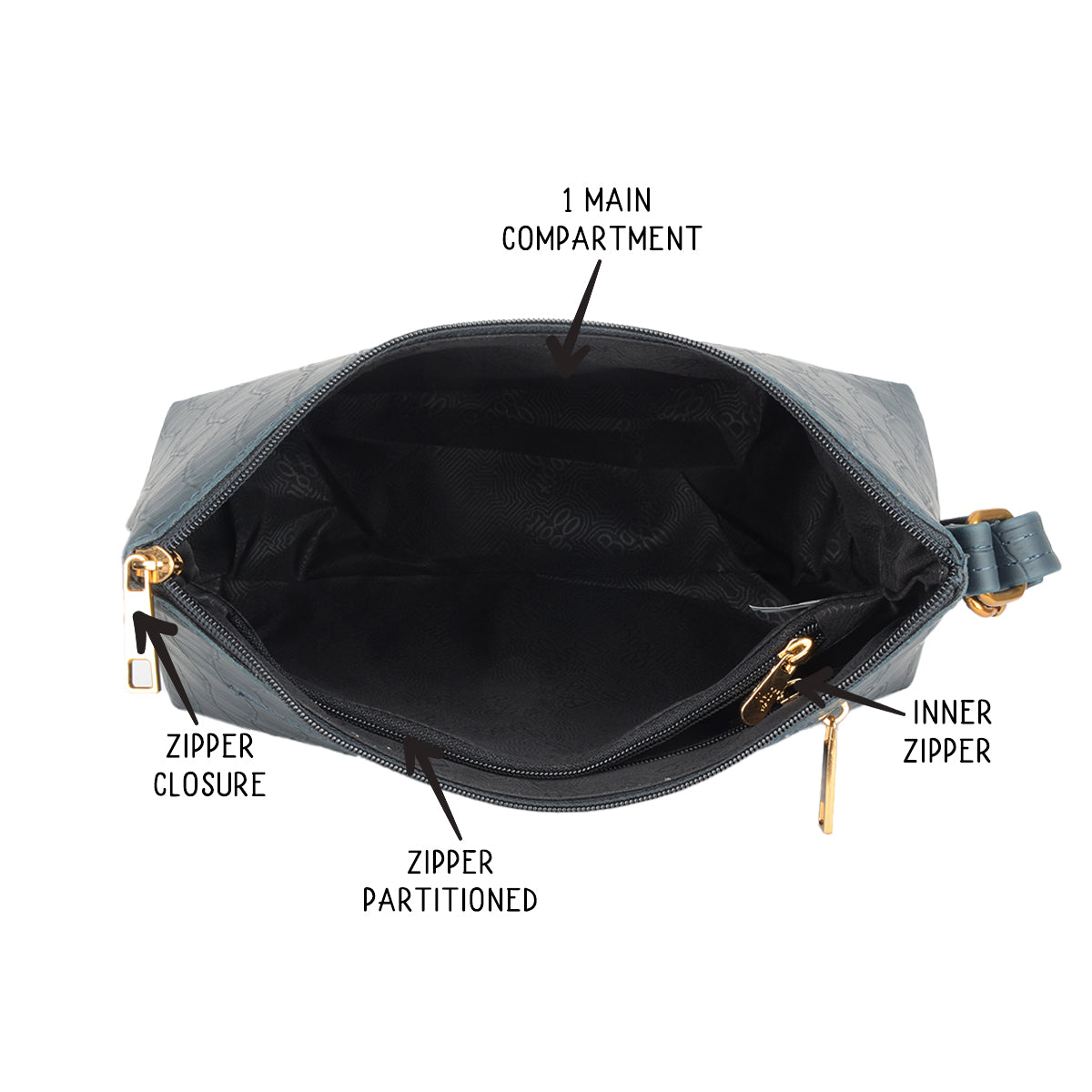 York Blue Medium Hobo Sling Bag