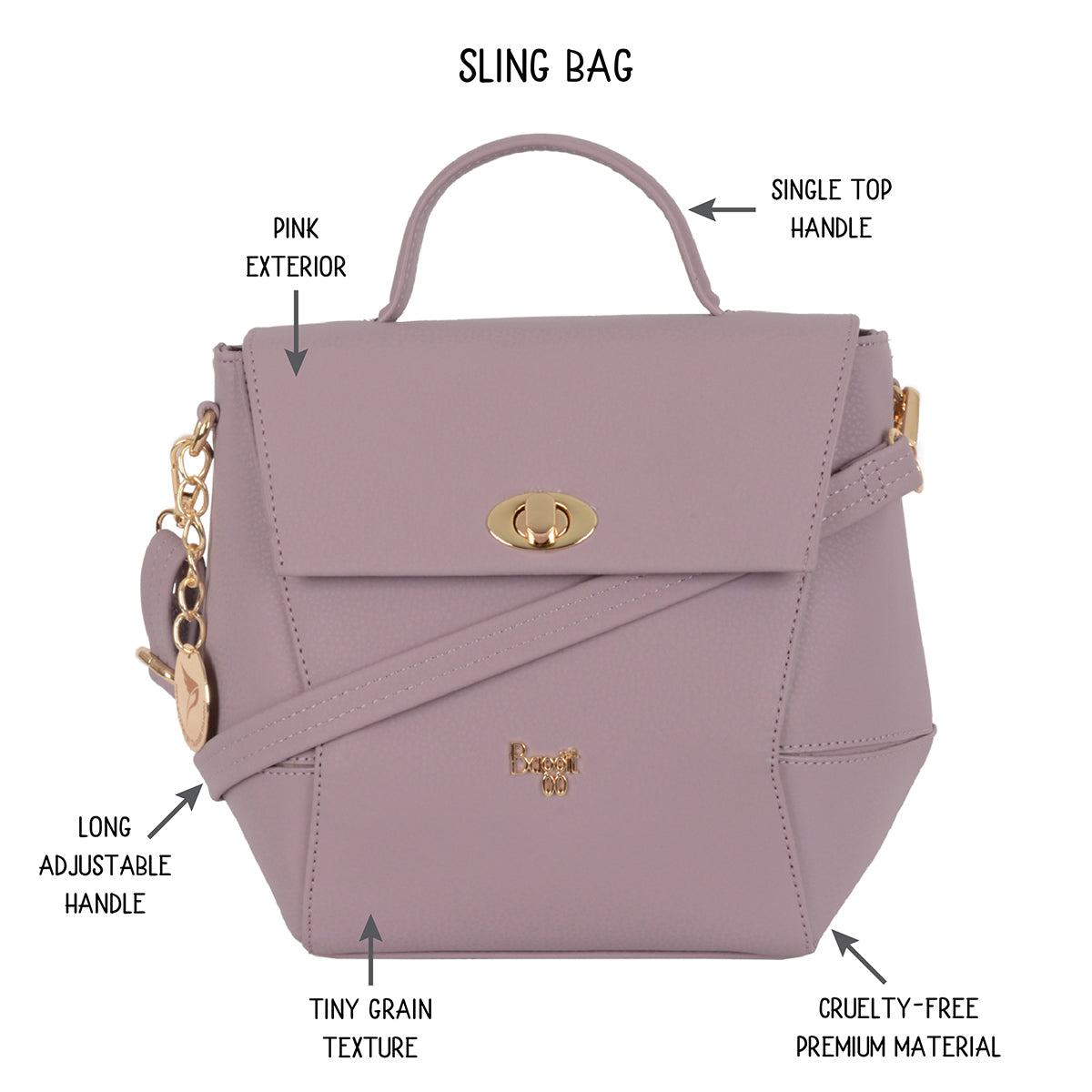 Zircon Pink Small Tote Bag