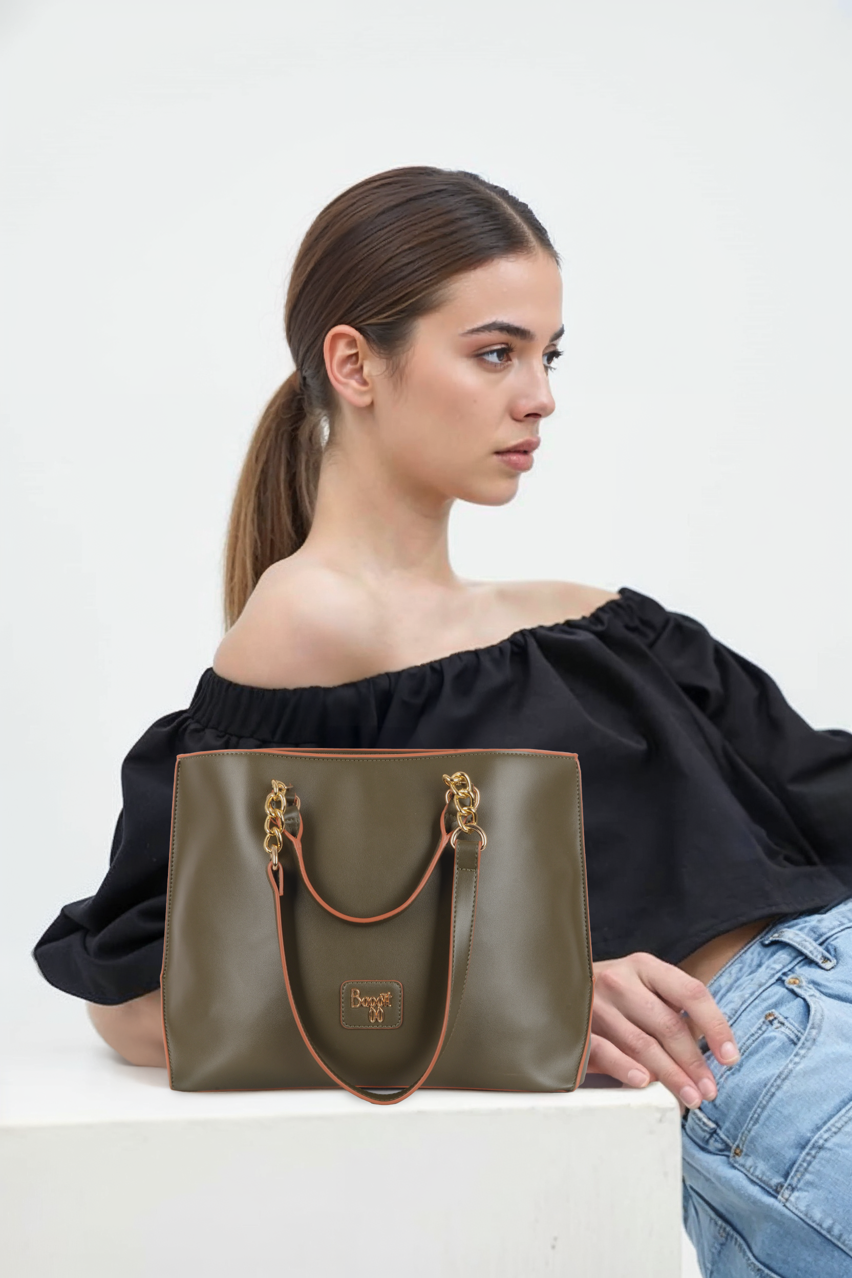 Scorpius Green Large Tote Bag