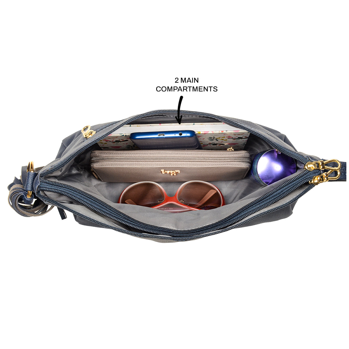 Kurama Blue Medium Saddle Bags-1