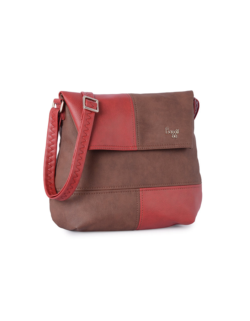 Amazing Brown Medium Saddle Bag