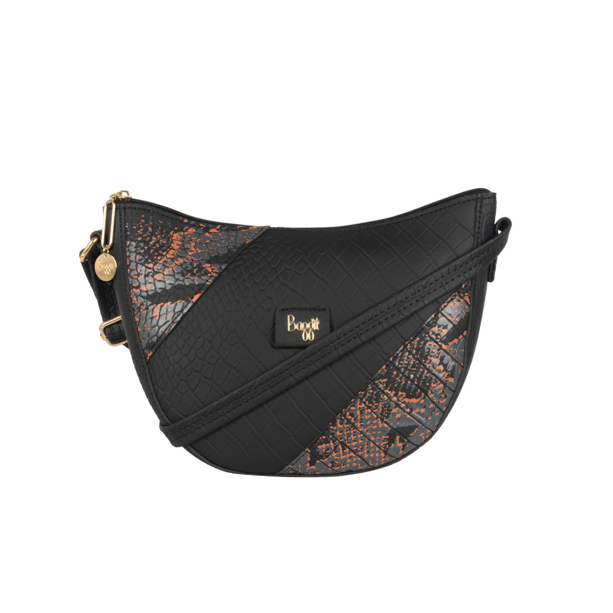 Beroot Black Small Saddle Bag