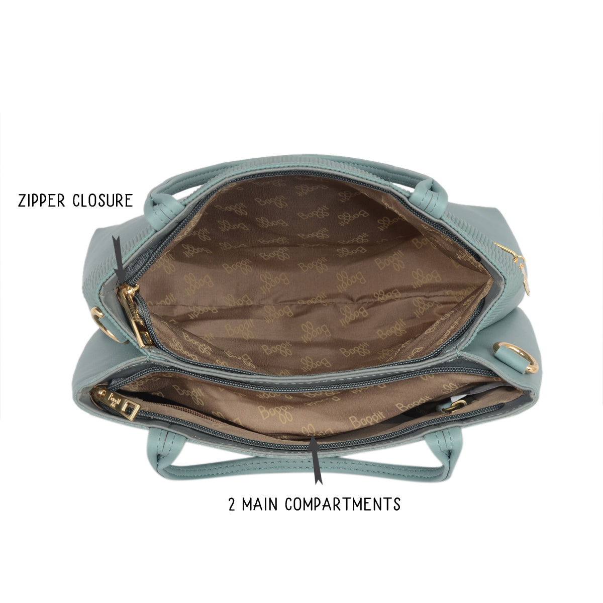 Frangi Blue Medium Satchel Bag