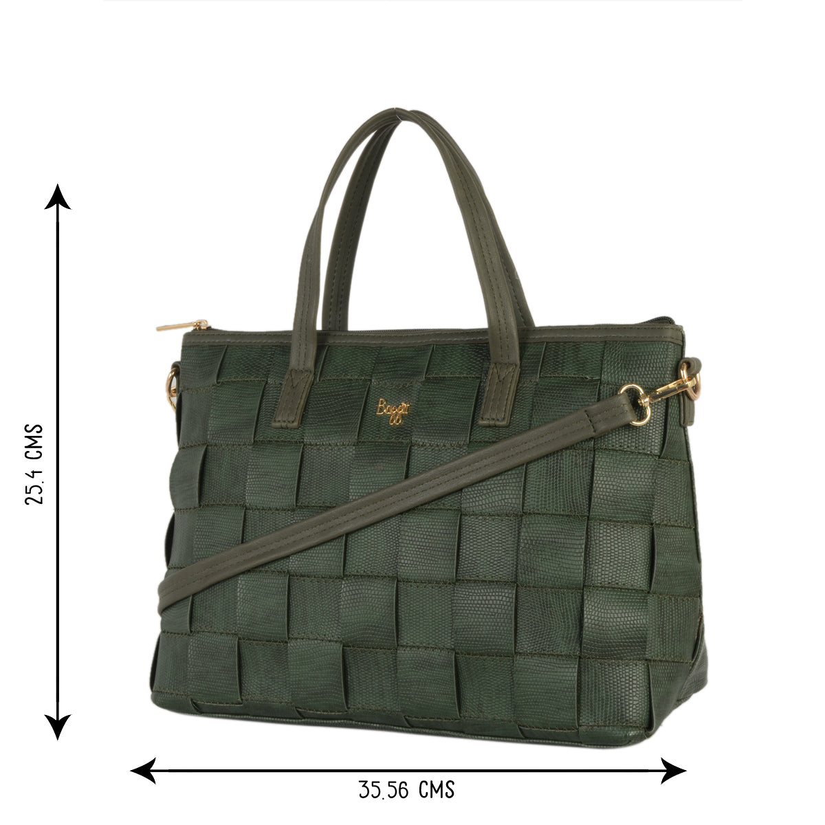 Mitrus Green Large Satchel Bag