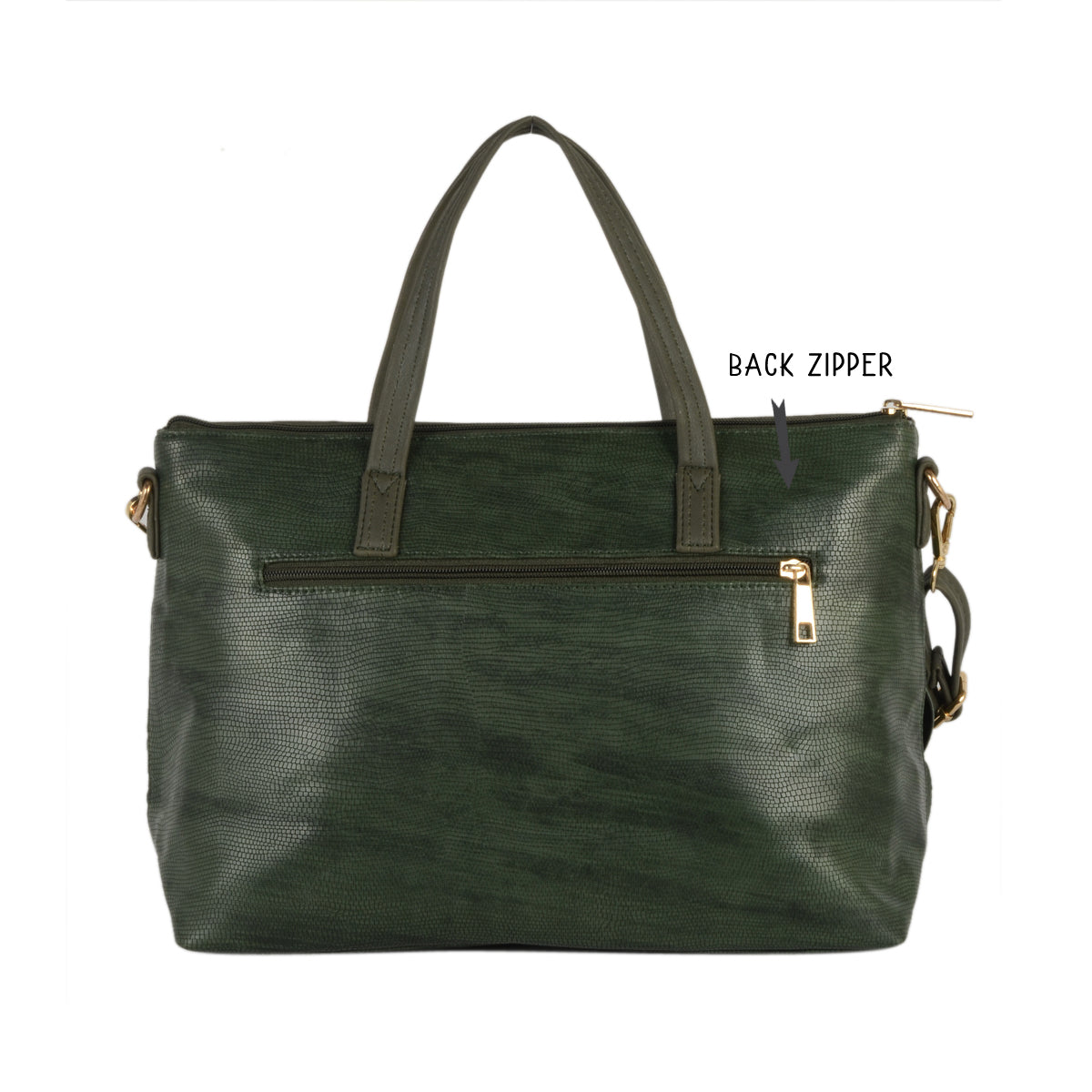 Mitrus Green Large Satchel Bag