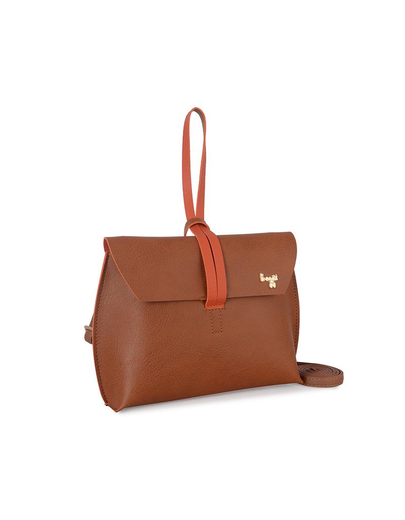 Cassidy Orange Oversize Satchel Sling Bag