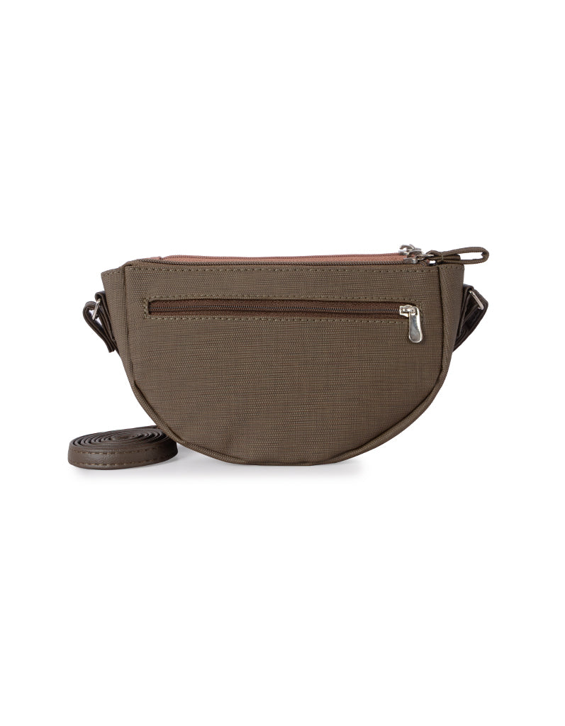 Von Brown Large Saddle Sling Bag