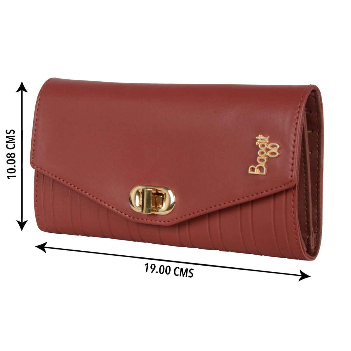 Nevea Red Large Three Fold Wallet