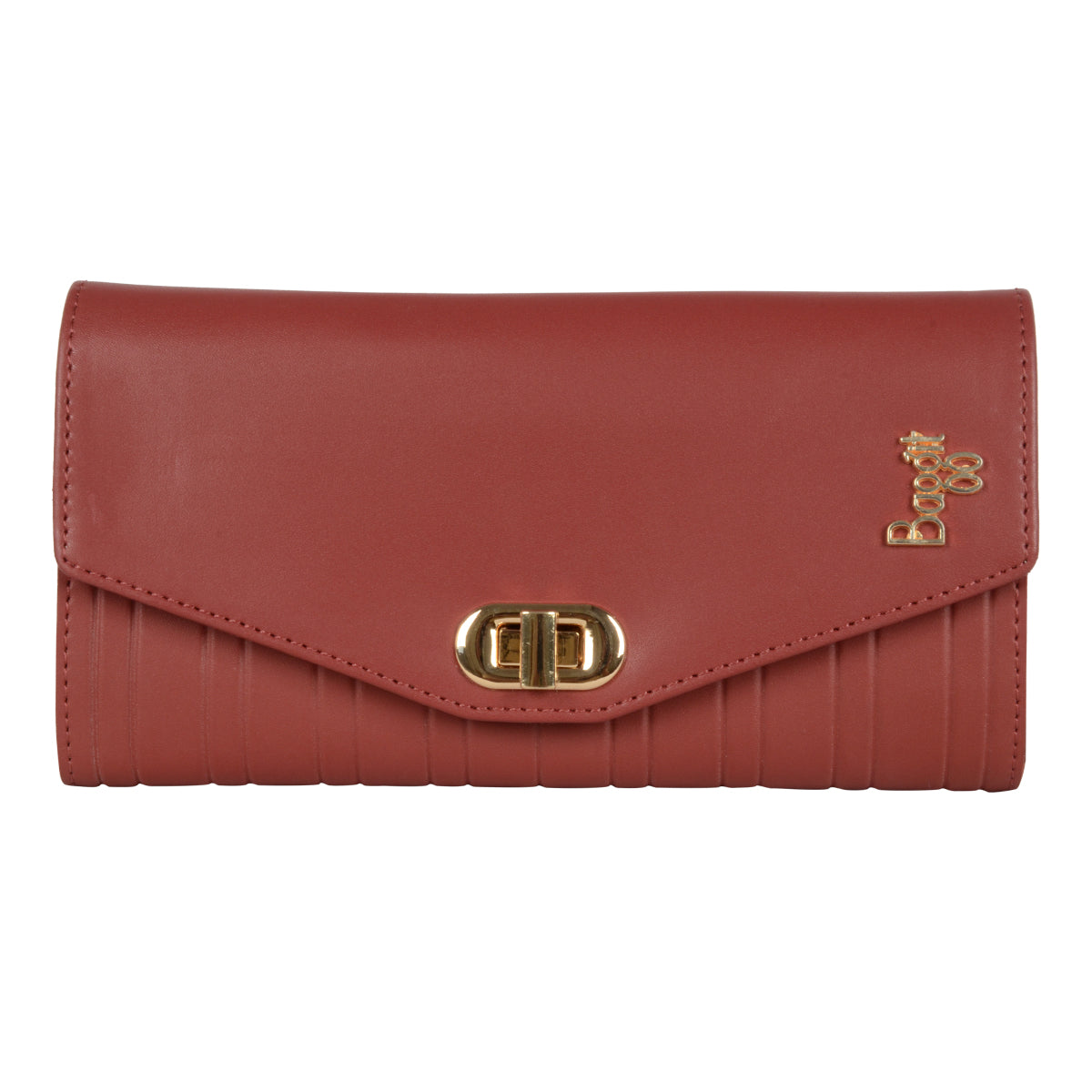 Nevea Red Large Three Fold Wallet