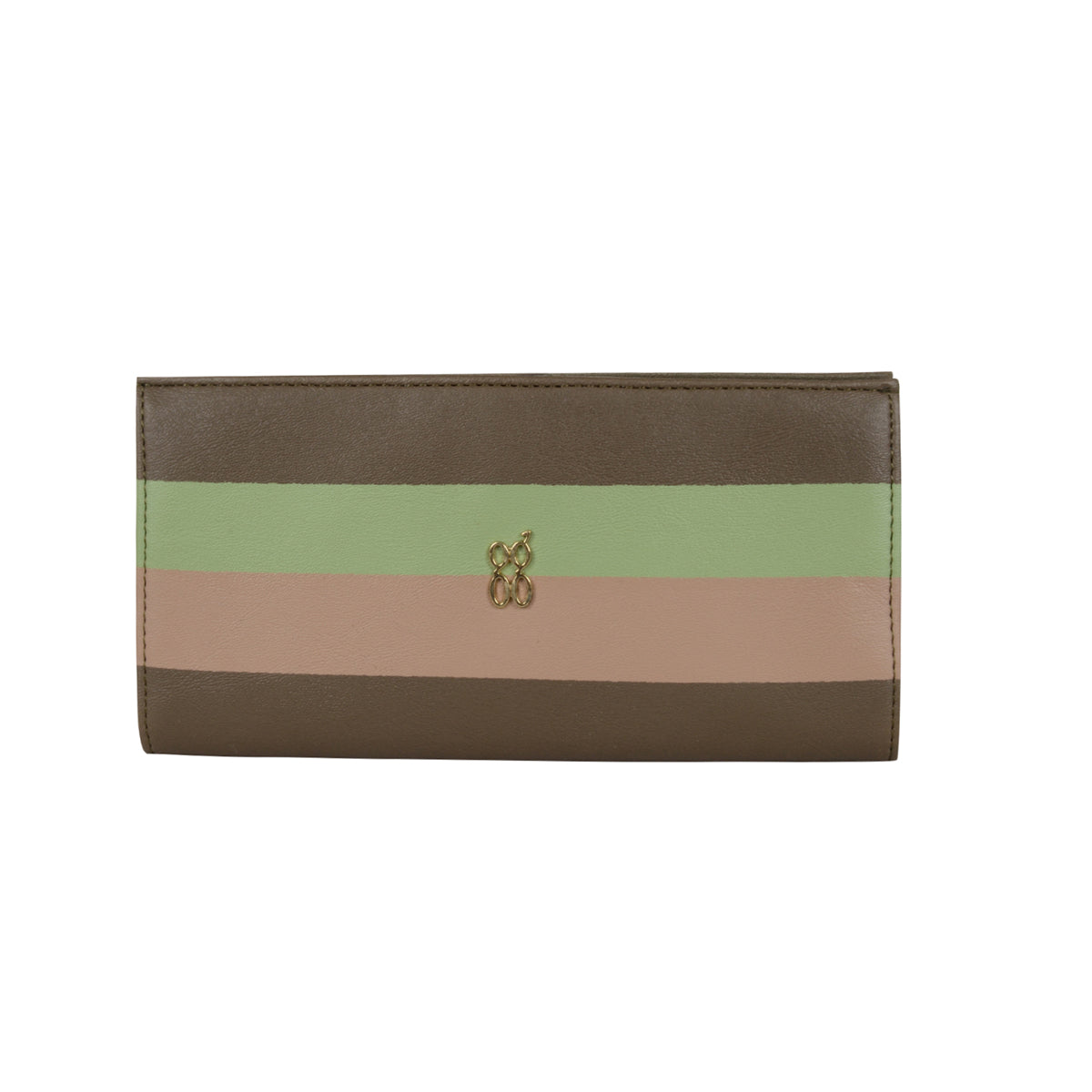 Anber Green Large Two Fold Wallet