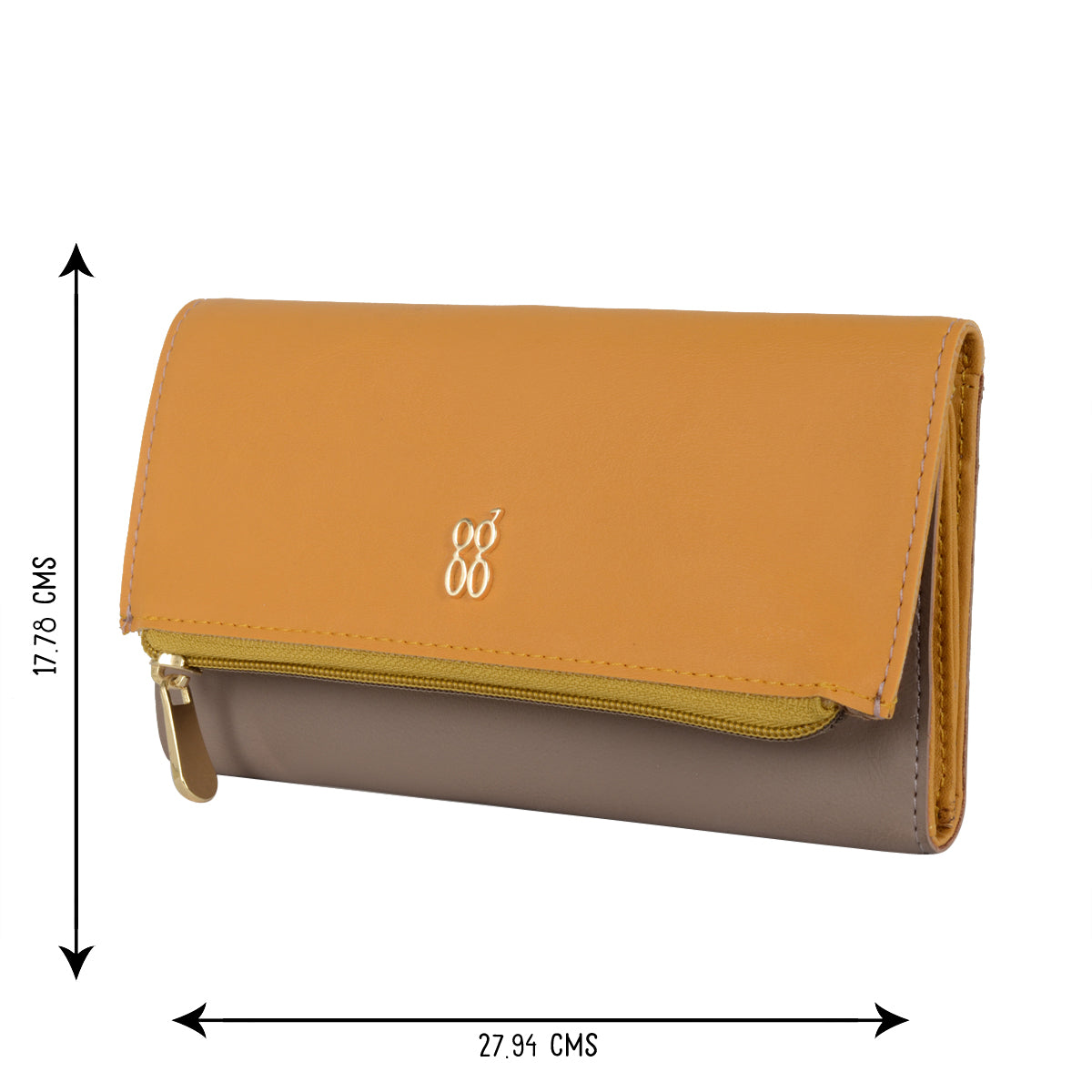 Bess Beige Large Three Fold wallets